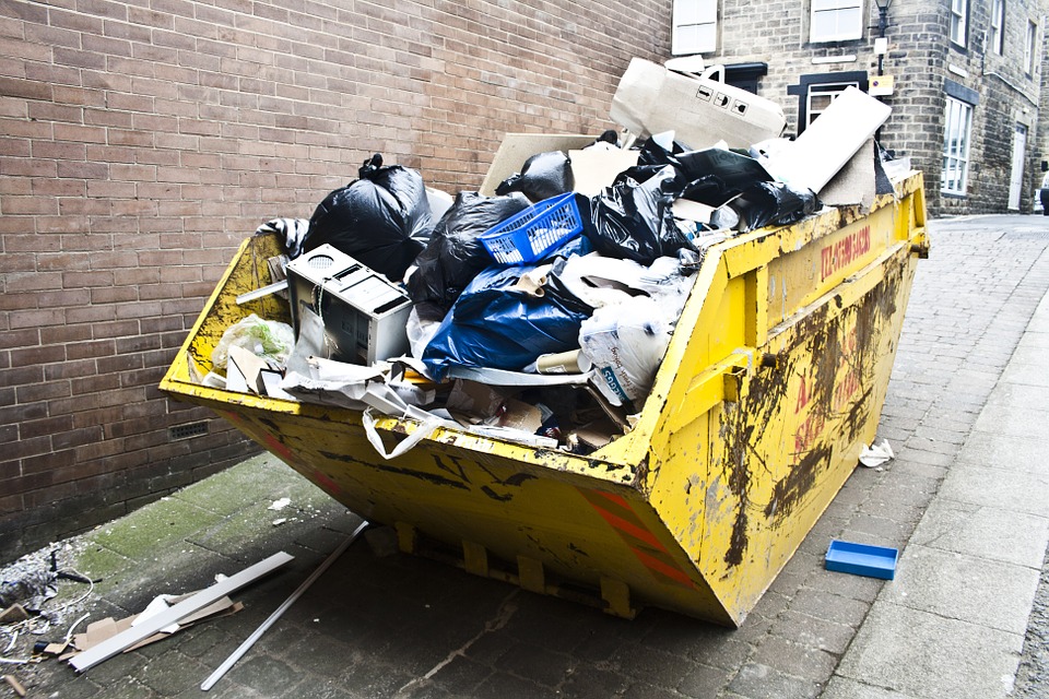 Dumpster Waiting for Junk Hauling Service