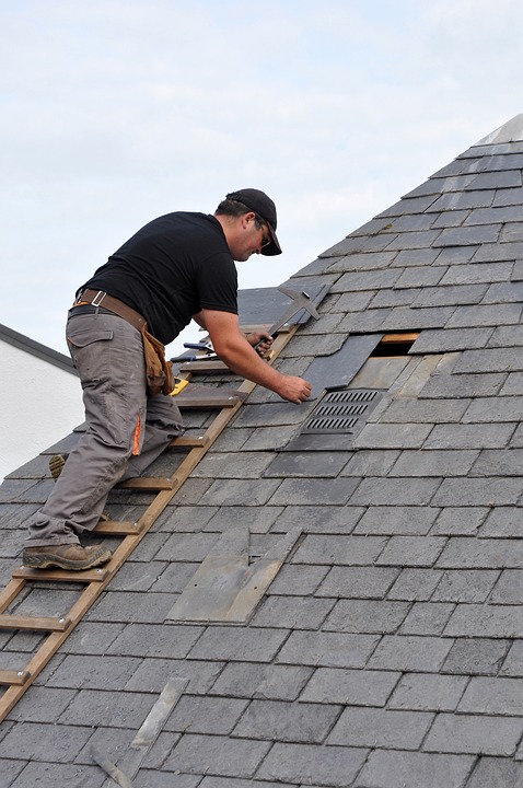 Small roofing repair by a roofer
