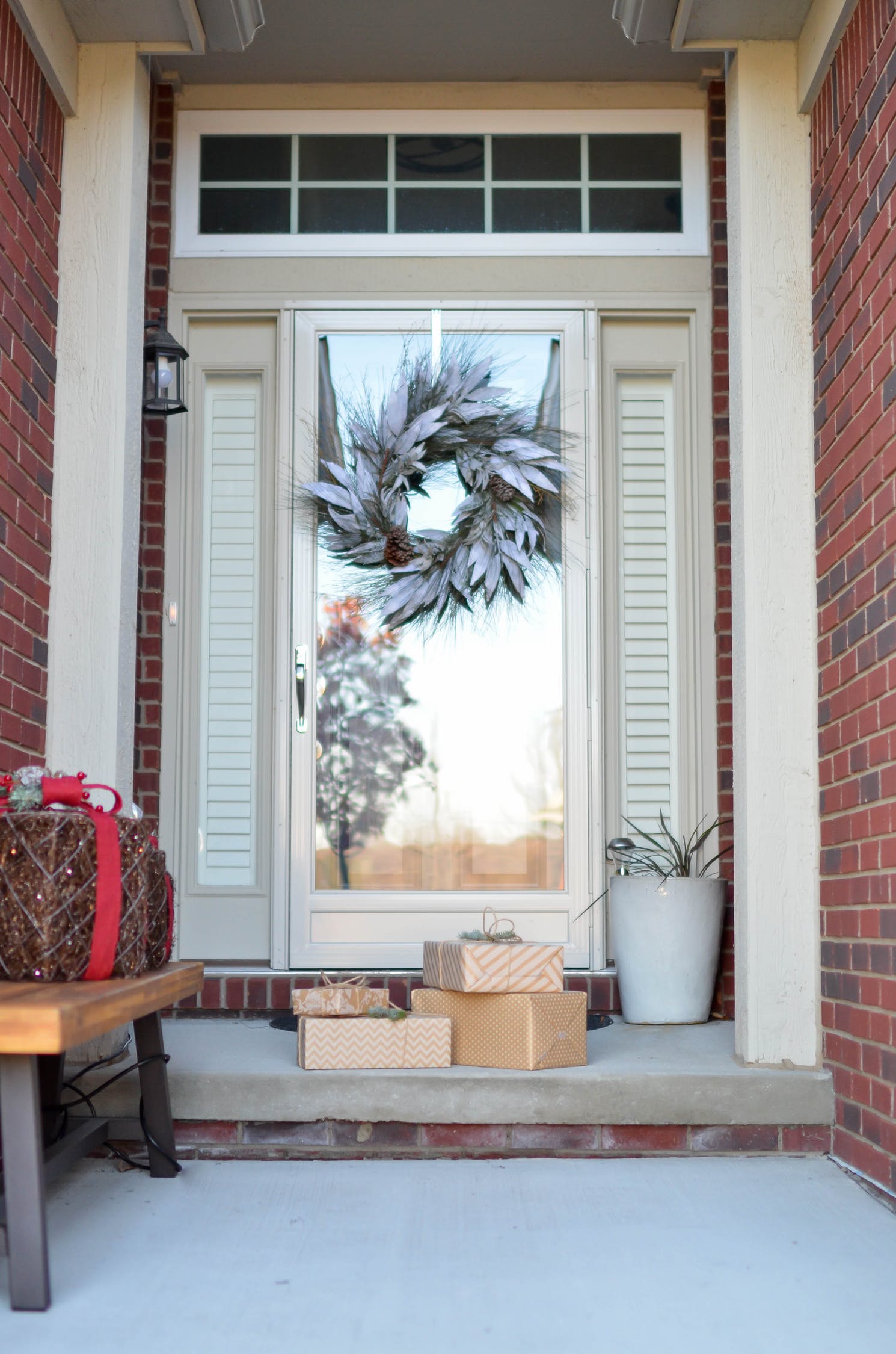 Beautiful glass front door, after door replacement